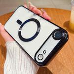 For iPhone 17 Air Electroplating MagSafe Phone Case(Black)
