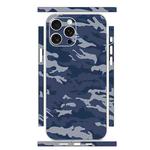 For iPhone 15 Pro Max All-inclusive PET Phone Decal Adhesive Sticker(Camouflage Blue)