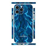 For iPhone 15 Pro Max All-inclusive PET Phone Decal Adhesive Sticker(Blue Lines)