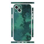 For iPhone 15 Plus All-inclusive PET Phone Decal Adhesive Sticker(Dark Green Seabed)