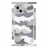 For iPhone 13 mini All-inclusive PET Phone Decal Adhesive Sticker(Camouflage White)