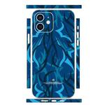 For iPhone 12 All-inclusive PET Phone Decal Adhesive Sticker(Blue Lines)