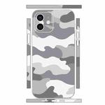 For iPhone 12 All-inclusive PET Phone Decal Adhesive Sticker(Camouflage White)