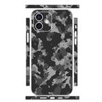 For iPhone 12 All-inclusive PET Phone Decal Adhesive Sticker(Camouflage Black)