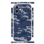 For iPhone 12 mini All-inclusive PET Phone Decal Adhesive Sticker(Camouflage Blue)