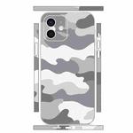 For iPhone 12 mini All-inclusive PET Phone Decal Adhesive Sticker(Camouflage White)