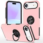 For iPhone 17 Air PC + TPU Magnetic Phone Case with Invisible Ring Holder(Rose Gold)