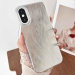 For iPhone X / XS Gradient Feather Acrylic IMD Full Coverage Phone Case(Feather B)