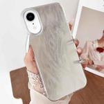 For iPhone XR Gradient Feather Acrylic IMD Full Coverage Phone Case(Feather B)