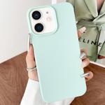 For iPhone 12 Leather Texture TPU Full Coverage Phone Case(Green)