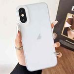 For iPhone X / XS Frosted Translucent TPU Full Coverage Phone Case(White)