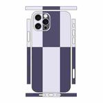 For iPhone 12 Pro Color Matching All-inclusive PET Phone Decal Adhesive Sticker(Dark Light Purple)