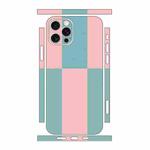 For iPhone 12 Pro Color Matching All-inclusive PET Phone Decal Adhesive Sticker(Blue Pink)