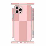 For iPhone 12 Pro Color Matching All-inclusive PET Phone Decal Adhesive Sticker(Dark Light Pink)