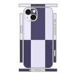 For iPhone 13 Color Matching All-inclusive PET Phone Decal Adhesive Sticker(Dark Light Purple)