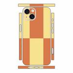 For iPhone 13 Color Matching All-inclusive PET Phone Decal Adhesive Sticker(Orange Yellow)