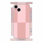 For iPhone 13 Color Matching All-inclusive PET Phone Decal Adhesive Sticker(Dark Light Pink)