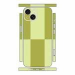 For iPhone 13 Color Matching All-inclusive PET Phone Decal Adhesive Sticker(Dark Light Green)