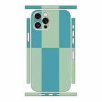 For iPhone 15 Pro Color Matching All-inclusive PET Phone Decal Adhesive Sticker(Green Cyan)