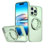 For iPhone 16 Pro Max Wing Series MagSafe Magnetic Ring Holder Phone Case(Avocado Green)