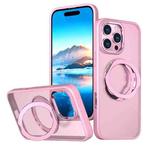 For iPhone 16 Pro Wing Series MagSafe Magnetic Ring Holder Phone Case(Pink)