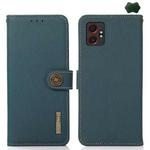 For Samsung Galaxy XCover7 Pro KHAZNEH Custer Genuine Leather RFID Phone Case(Green)