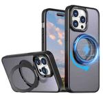 For iPhone 15 Pro Wing Series MagSafe Magnetic Ring Holder Phone Case(Black)