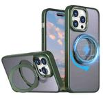 For iPhone 15 Pro Wing Series MagSafe Magnetic Ring Holder Phone Case(Green)