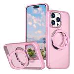 For iPhone 15 Pro Wing Series MagSafe Magnetic Ring Holder Phone Case(Pink)