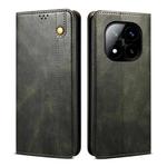 For Redmi Note 14 Pro+ 5G Oil Wax Crazy Horse Texture Leather Phone Case(Green)