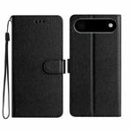 For iPhone 17 Air Silk Texture Horizontal Flip Leather Phone Case(Black)