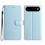 For iPhone 17 Air Silk Texture Horizontal Flip Leather Phone Case(Light Blue)