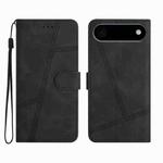 For iPhone 17 Air Skin-feel Stitching Leather Phone Case(Black)