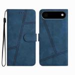 For iPhone 17 Air Skin-feel Stitching Leather Phone Case(Blue)