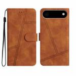 For iPhone 17 Air Skin-feel Stitching Leather Phone Case(Brown)