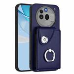 For Nothing Phone 3a Pro Organ Card Bag Ring Holder Phone Case(Blue)