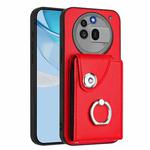 For Nothing Phone 3a Pro Organ Card Bag Ring Holder Phone Case(Red)