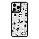 For iPhone 15 Pro Max Exclusive Design Style PC Full Coverage Pattern Phone Case(Panda)