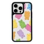 For iPhone 15 Pro Exclusive Design Style PC Full Coverage Pattern Phone Case(Candy Bear C)