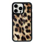 For iPhone 15 Pro Exclusive Design Style PC Full Coverage Pattern Phone Case(Leopard Pattern D)