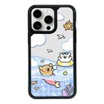 For iPhone 15 Pro Exclusive Design Style PC Full Coverage Pattern Phone Case(Summer Puppy A)