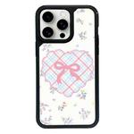 For iPhone 15 Pro Exclusive Design Style PC Full Coverage Pattern Phone Case(Bow Tie)