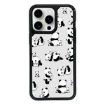 For iPhone 14 Pro Exclusive Design Style PC Full Coverage Pattern Phone Case(Panda)