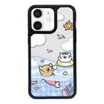 For iPhone 12 Exclusive Design Style PC Full Coverage Pattern Phone Case(Summer Puppy A)