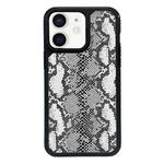 For iPhone 11 Exclusive Design Style PC Full Coverage Pattern Phone Case(Silver Python Texture)