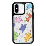 For iPhone X / XS Exclusive Design Style PC Full Coverage Pattern Phone Case(Candy Bear A)