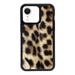 For iPhone XR Exclusive Design Style PC Full Coverage Pattern Phone Case(Leopard Pattern D)