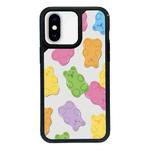 For iPhone XS Max Exclusive Design Style PC Full Coverage Pattern Phone Case(Candy Bear C)