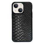 For iPhone 13 mini Exclusive Design Style PC Full Coverage Pattern Phone Case(Black Crocodile Texture)