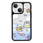 For iPhone 13 mini Exclusive Design Style PC Full Coverage Pattern Phone Case(Summer Puppy A)